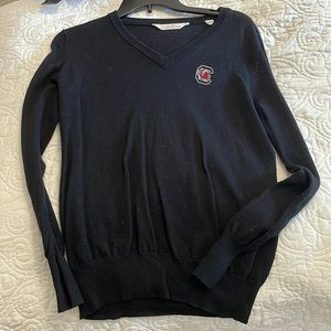 Women’s South Carolina Gamecocks black v-neck sweater size small